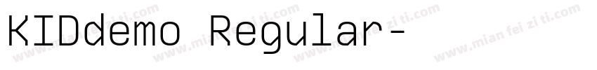 KIDdemo Regular字体转换